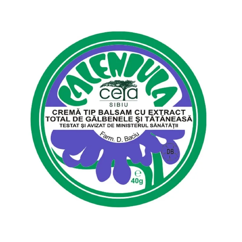 Unguent cu extract total de gălbenele și tătăneasă, 40 g, Ceta Sibiu — preț și oferte