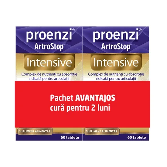 Pachet Proenzi Artrostop Intensive, 60 tablete + 60 tablete, Walmark — preț și oferte