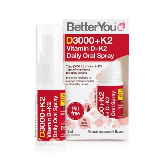 Spray oral cu vitamina D + K2, 3000UI, 12ml, BetterYou — preț și oferte