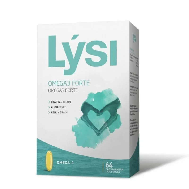 Lysi Omega 3 Forte, 64 capsule LYSI ISLANDA — preț și oferte
