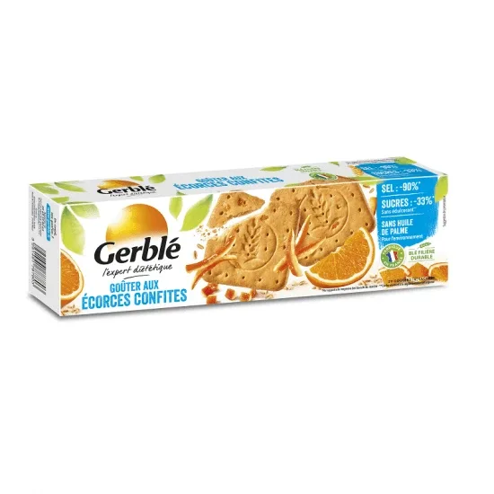 Biscuiti cu coji de citrice confiate, 360 gr, Gerble Expert Dietetic — preț și oferte