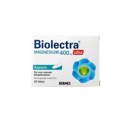 Biolectra magneziu ultra 400 mg, 20 capsule, Hermes Arzneimittel — preț și oferte