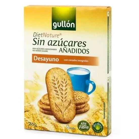 Biscuiti fara zahar Mic dejun cu cereale, 216 g, Gullon — preț și oferte