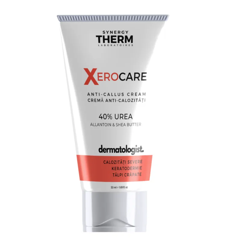 Crema anti-calozitati cu 40% Uree Xerocare Dermatologist, 50 ml, Synergy Therm — preț și oferte