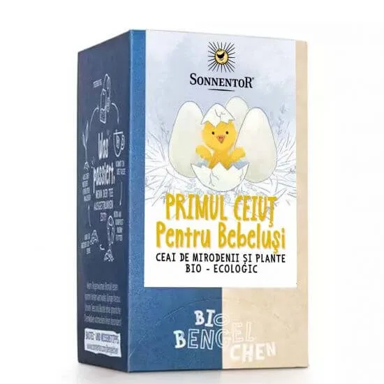 Ceai bio din mirodenii si plante Primul ceiut pentru bebelusi, 18 pliculete, Sonnentor — preț și oferte