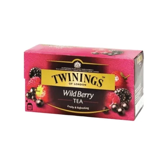 Ceai negru cu aroma de fructe de padure, 25 plicuri, Twinings — preț și oferte