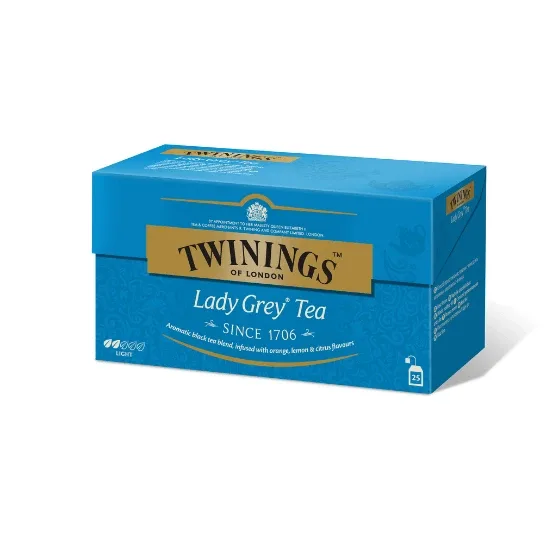 Ceai negru Lady Grey, 25 plicuri, Twinings — preț și oferte