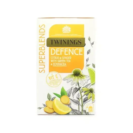 Ceai din plante pentru imunitate Superblends Defence, 18 pliculete, Twinings — preț și oferte