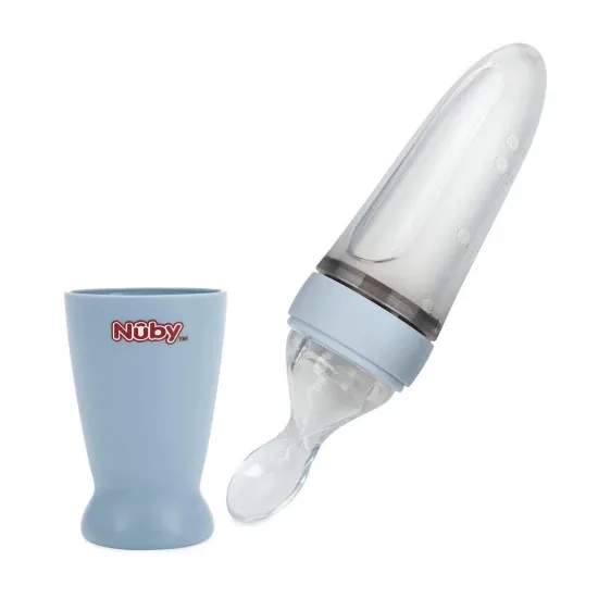 Dispozitiv de hranire din silicon cu lingurita, +3 luni, Nuby — preț și oferte