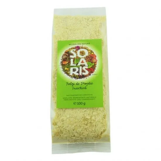 Fulgi de drojdie inactiva, 100 gr, Solaris — preț și oferte