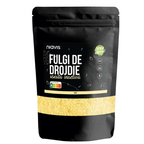 Fulgi drojdie uscata inactiva, 200 gr, Niavis Bio — preț și oferte