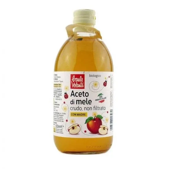 Otet bio de mere, crud, nefiltrat, 500ml, Baule Volante — preț și oferte