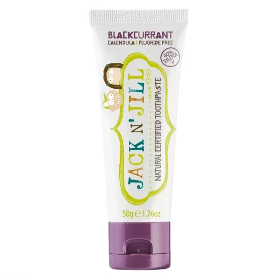 Pasta de dinti naturala pentru copii cu aroma de coacaze negre, +6 luni, 50 g, Jack N Jill — preț și oferte