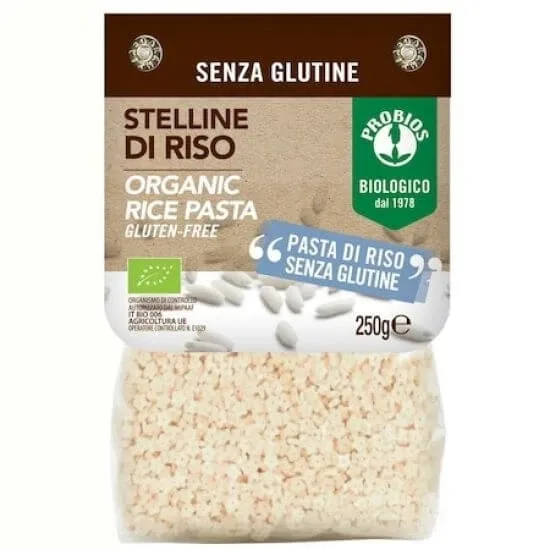 Paste bio Stellini din orez, 250 g, Probios — preț și oferte