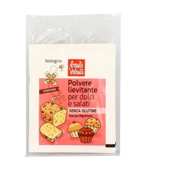 Praf de copt bio fara gluten, 2 pliculete x 9 g, Baule Volante — preț și oferte