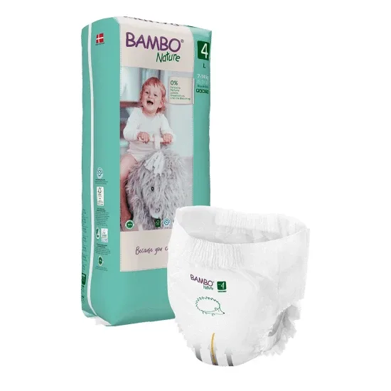 Scutece Pants eco nr 4, 7-14 kg, 40 bucati, Bambo Nature — preț și oferte