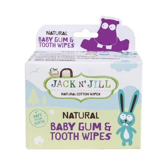 Servetele umede din bumbac pentru dinti si gingii 100% naturale, Jack N Jill — preț și oferte