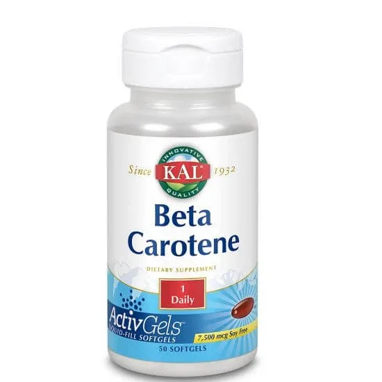 Supliment alimentar Beta Carotene, 50 capsule moi, Kal SECOM — preț și oferte