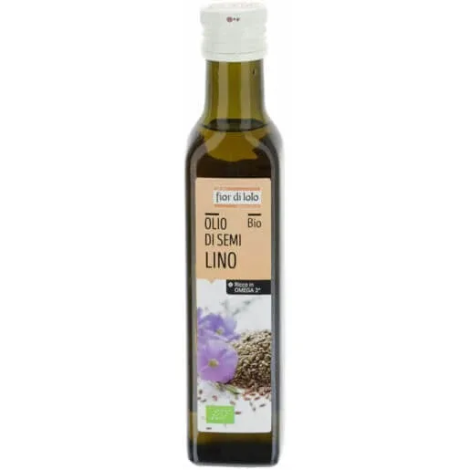Ulei bio din seminte de in, 250ml, Fior di Loto — preț și oferte