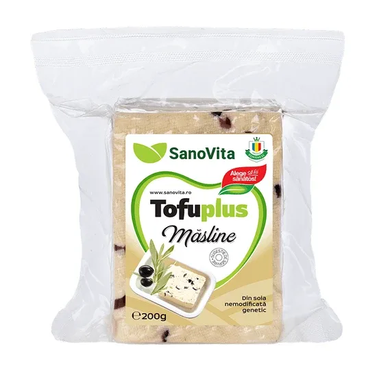Tofu Plus cu masline, 200g, Sanovita — preț și oferte