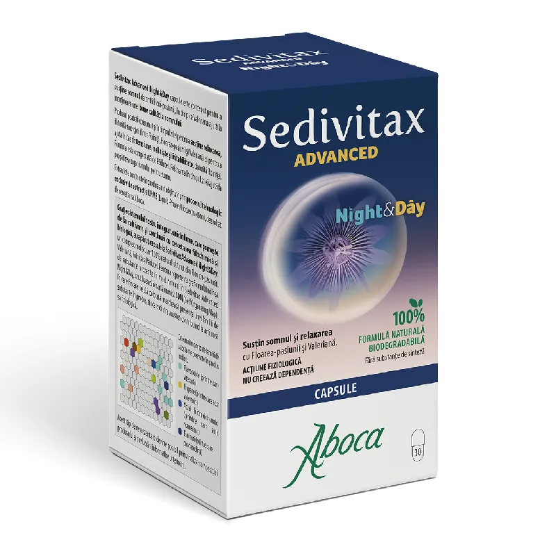 Sedivitax Advanced Night&Day, 30 capsule, Aboca — preț și oferte