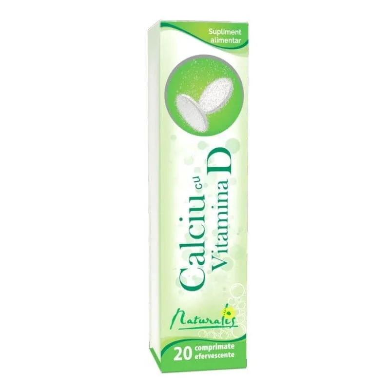 Naturalis Ca + Vit. D x 20 compr. eff. — preț și oferte