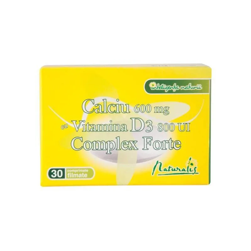 Naturalis Ca+D3 Forte x 30cpr. — preț și oferte