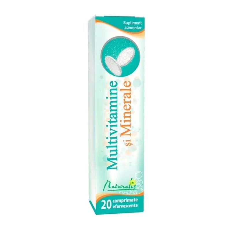 Naturalis Multivitamine si minerale x 20 compr. eff. — preț și oferte