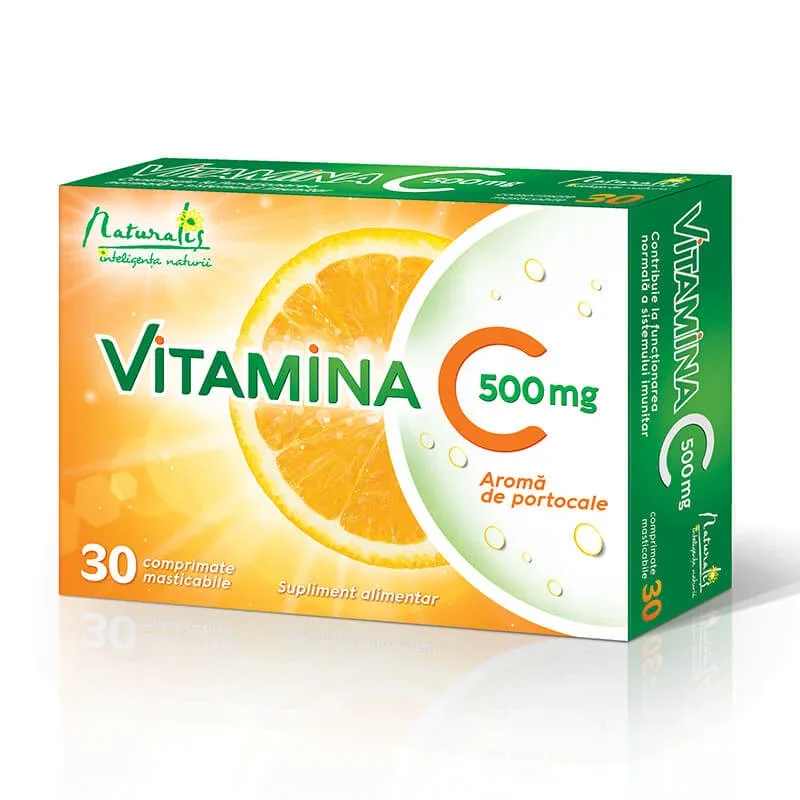 Naturalis Vitamina C 500mg x 30cpr. masticab. — preț și oferte