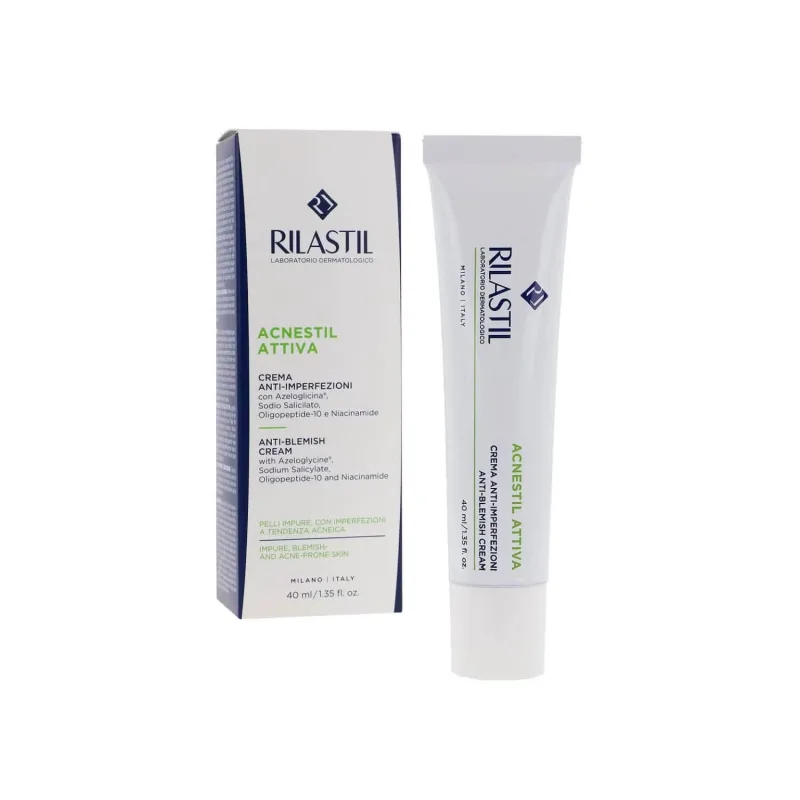 Rilastil Acnestil Crema ACTIV antiimperfecțiuni, 40 ml, Istituto Ganassini — preț și oferte