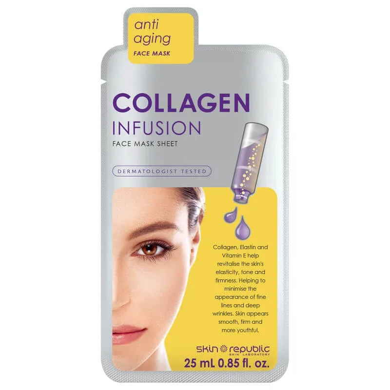 Skin Republic Masca de fata cu servetel cu Infuzie de Colagen x 25ml — preț și oferte