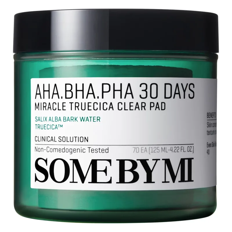 Dischete exfoliante AHA-BHA-PHA 30 Days Miracle Truecica, 70 bucati, Some By Mi — preț și oferte