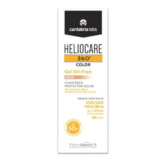 Gel pentru protectie solara cu SPF 50+ Heliocare 360 Color, Nunata Beige, 50 ml, Cantabria Labs — preț și oferte