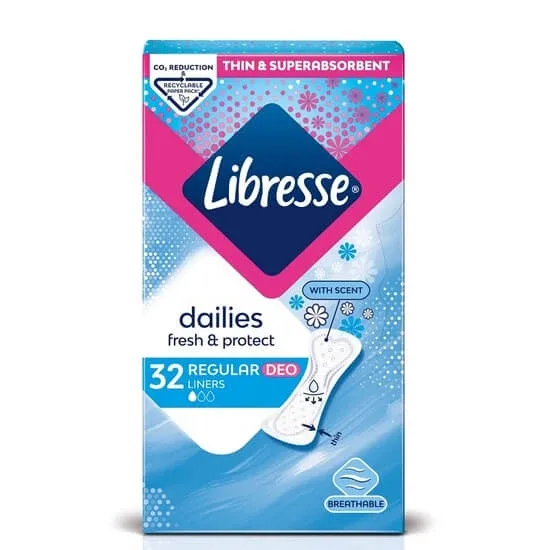 Absorbante zilnice Normal Deo, 32 bucati, Libresse — preț și oferte