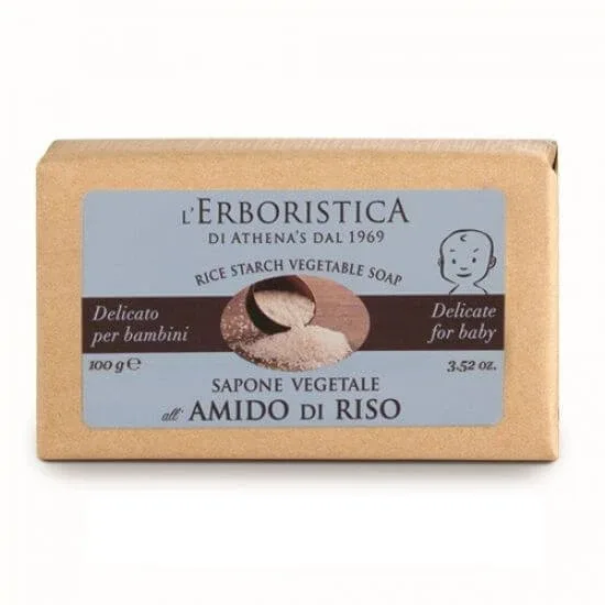 Sapun vegetal cu amidon de orez, 100g, L’Erboristica — preț și oferte