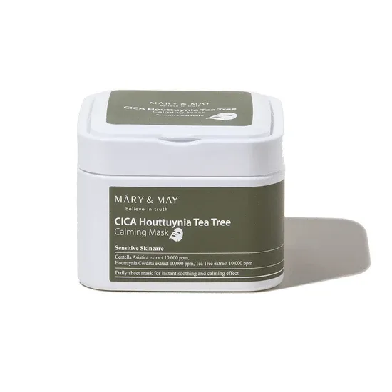 Masca calmanta cu Tea Tree CICA Houttuynia, 30 bucati, Mary and May — preț și oferte