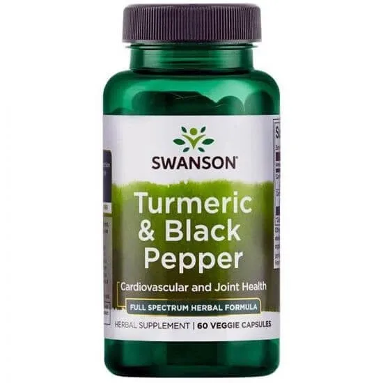 Turmeric & Black Pepper, 60 capsule, Swanson Health USA — preț și oferte