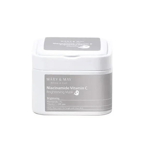 Masca tip servetel Niacinanide Vitamin C Brightening, 30 bucati, Mary and May — preț și oferte