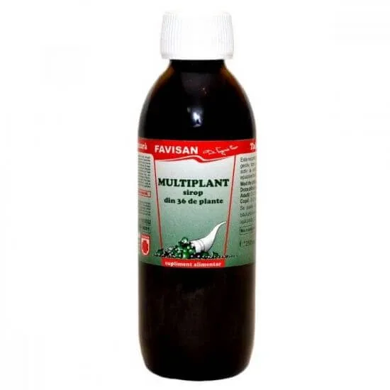Sirop Multiplant din 36 de plante, 250 ml, Favisan — preț și oferte