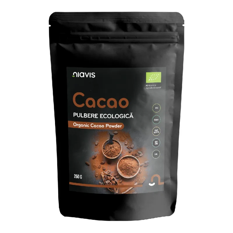 Pulbere de cacao Bio, 250 g, Niavis — preț și oferte