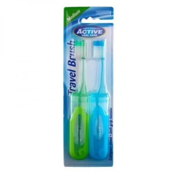 Periuta de dinti pentru voiaj, 2 bucati, Beauty Formulas — preț și oferte