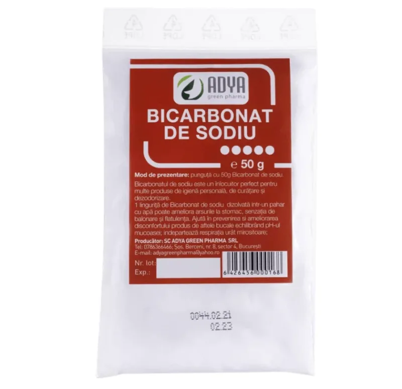 Adya Bicarbonat de sodiu x 50g  Adya GreenPharma — preț și oferte