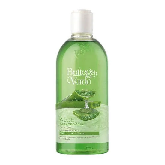 Gel de dus cu 90% extract de suc de aloe vera bio, 200 ml, Bottega Verde — preț și oferte