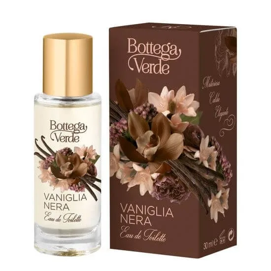 Apa de toaleta cu aroma de vanilie neagra, 30 ml, Bottega Verde — preț și oferte
