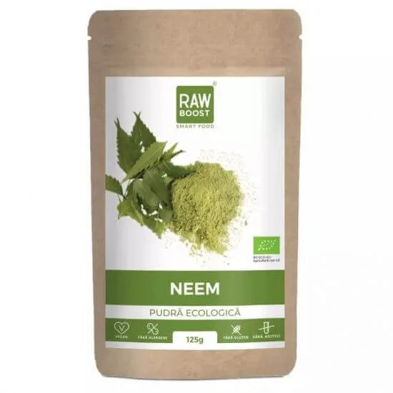 Pudra ecologica de Neem, 125 g, RawBoost — preț și oferte