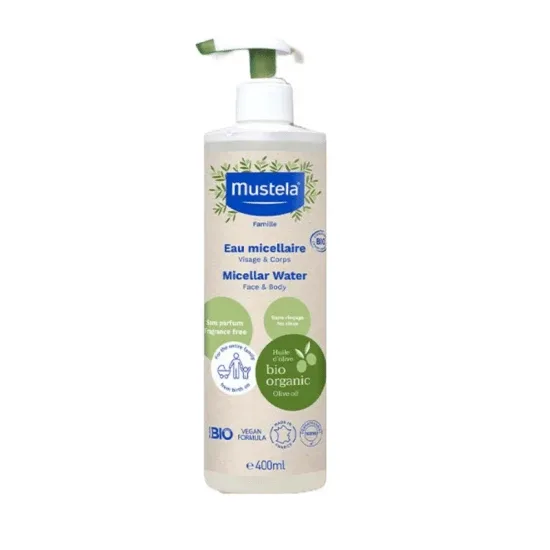 Apă micelară Eco pentru fata si corp, 400 ml, Mustela — preț și oferte