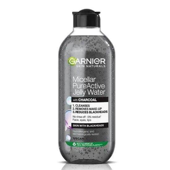 Apa micelara cu textura de gel imbogatita acid salicilic si carbune activ Skin Naturals, 400 ml, Garnier — preț și oferte