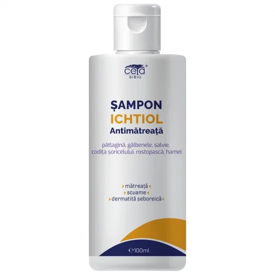 Sampon antiseboreic cu ichtiol, 100 ml, Ceta Ceta Sibiu — preț și oferte
