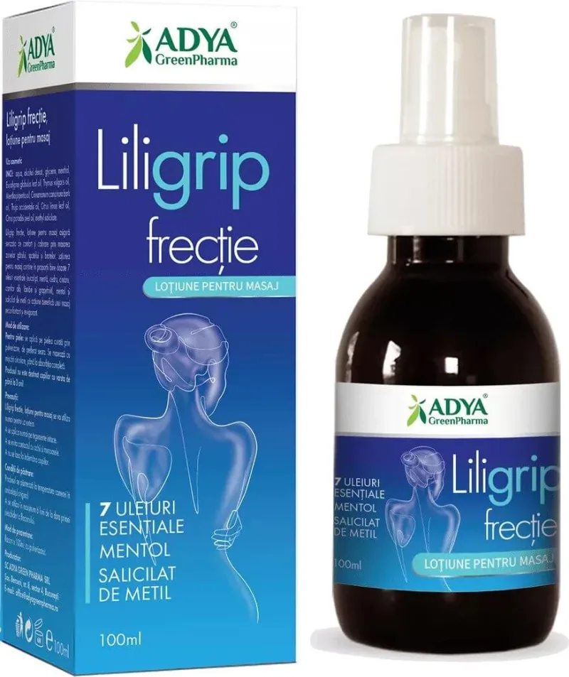 Liligrip Frectie 7 Uleiuri Esentiale 100ml Adya Green Adya GreenPharma — preț și oferte