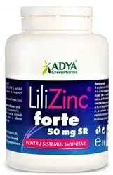 LiliZinc Forte SR 50mg x 30cpr Adya Green Adya GreenPharma — preț și oferte